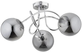 Felületre szerelhető csillár BANKO 3xE14/10W/230V fényezett króm