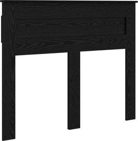 vidaXL Fejtámla Fekete tölgy 120 cm Faanyag