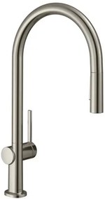 Hansgrohe Talis mosogató csaptelep kihúzható zuhannyal, 2 áram rozsdamentes acél megjelenés 72800800