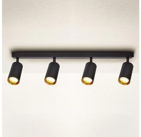 Brilagi - Spotlámpa SELE 4xGU10/30W/230V fekete/arany