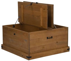 tömör fenyőfa HALDEN tárolószekrény 91x91x47 cm