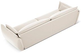 Bézs bársony kanapé 248 cm Vanda – Mazzini Sofas