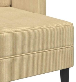 zöldszürke vászon 2 üléses kanapé L-alakú kanapéval 125 cm
