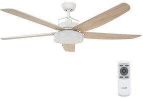 Lucci air 213176-LED Mennyezeti ventilátor LOUISVILLE 1xGX53/18W/230V fa/fehér + távirányító 213176