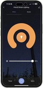 Okos fali lámpa fehér 24 cm, 2 db WiFi G9 izzóval - Otan