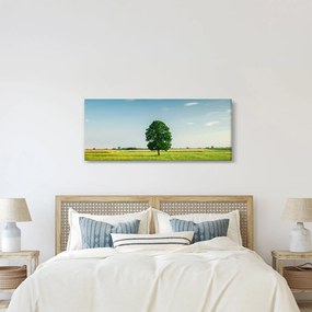 Egy fa képe egy rét közepén (120x50 cm)