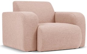 Rózsaszín buklé fotel Molino – Micadoni Home