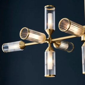 Endon 106256 - Csillár rúdon TOUR 13xG9/3W/230V réz