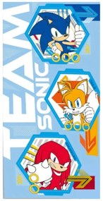 Sonic a sündisznó Team fürdőlepedő, strand törölköző 70x140cm