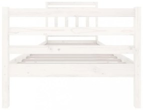 fehér tömör fa ágykeret 90 x 200 cm