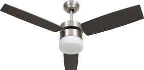 vidaXL sötétbarna mennyezeti ventilátor lámpával/távirányítóval 108 cm