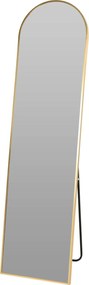 Álló Tükör Arany Íves Alátámasztással 42X4X152 CM Fém Keret Elegáns