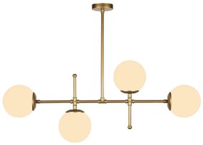 Kruva aranyszínű függőlámpa, magasság 57 cm - Squid Lighting