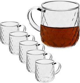 Tea Poharak Kávéfüllel 350ml Italos Pohár Szett 6 db-os