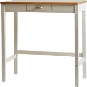 Caya fehér bárasztal 2 db székkel, tömör borovi fenyőből - Marckeric