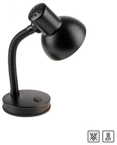 JUST LIGHT. 11080-18 - FLEXI flexibilis asztali lámpa 1xE27/25W/230V fekete
