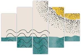 Kép - Absztrakt festmény a strandról N⁰1 (150x105 cm)