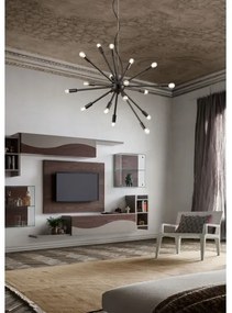 Redo 01-2934 - Kábeles csillár STELLAR 12xE14/25W/230V fekete