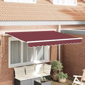 Napellenző ponyva Burgundi Vörös 2,5 x 2 m Poliészter