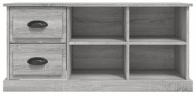 szürke sonoma színű szerelt fa TV-szekrény 102 x 35,5 x 47,5 cm