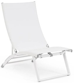 Fehér fém kerti napozóágy Taylor – Bizzotto