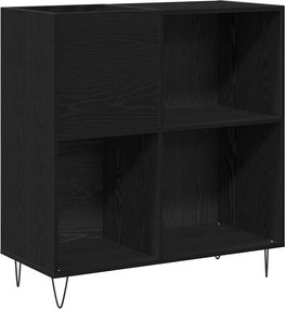 vidaXL Hanglemez szekrény Fekete tölgy 85 x 38 x 89 cm Faanyag
