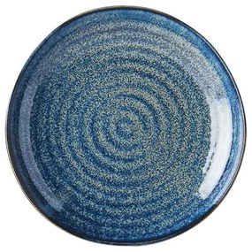 Indigo kék kerámia tányér, ø 23 cm - MIJ