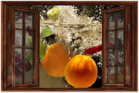 Poszterek 90x60 Gyümölcsök a vízbe esve