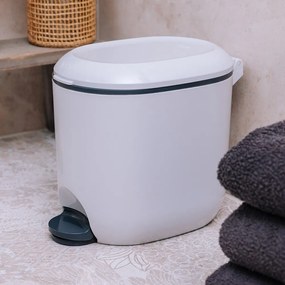 Fehér műanyag pedálos szemetes 3,5 l Mode – Addis