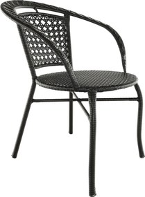 Kerti rattan szett 1+2, barna, LASAN