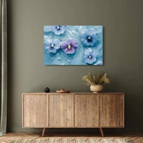 Kép - Ibolyák a vízben (90x60 cm)