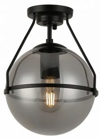 Lámpa Mennyezeti lámpatest DROP , 7165, AC220-240V, 50/60Hz, 1*E27, max.25W, átmérő 21 cm, fekete
