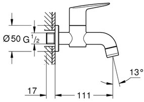 GROHE 20238001 - Leeresztőszelep DN 15, fényes króm