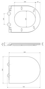 OMNIRES OTTAWASPDEBP - SoftClose WC ülőke OTTAWA duroplast, fényes fehér