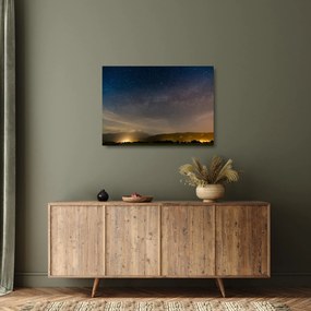 Éjszakai égbolt képe (üvegen) (70x50 cm)
