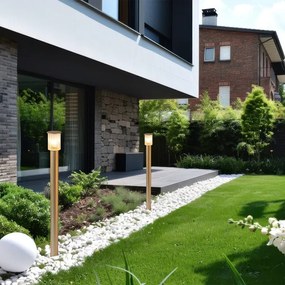 Argon 8754 - Kültéri lámpa NORFOLK 1xE27/15W/230V IP44 124cm arany