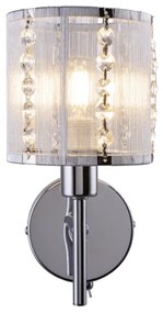 Globo 15091W - Fali lámpa WALLA 1xE14/40W/230V króm