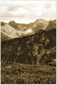 Poszterek 80x120 Tátra Lengyel hegyek Kilátás