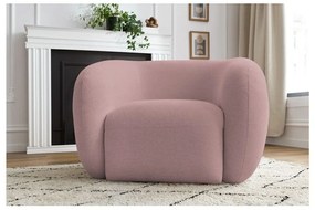 Világos rózsaszín fotel Celine – Bobochic Paris