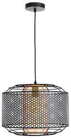 Csillár zsinóron DENTON 1xE27/40W/230V fekete