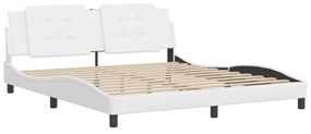 fehér műbőr ágykeret matrac nélkül Zadar 180x200 cm
