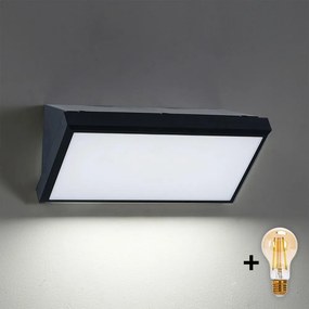 Brilagi-LED Fényerőszabályozható kültéri fali lámpa TRIANGLE 1xE27/6W/230V 2700-6500K IP65 fekete