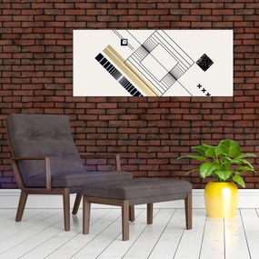Kép - Geometriai formák N⁰6 (120x50 cm)