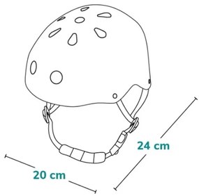 Lionelo - Gyerek sisak HELMET Beige Sand