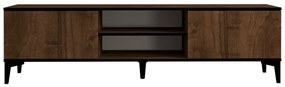 TV szekrény Erem - Walnut, Black