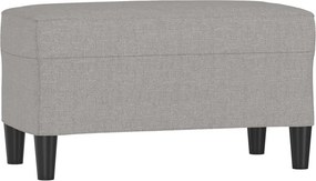 vidaXL világosszürke szövet pad 70 x 35 x 41 cm