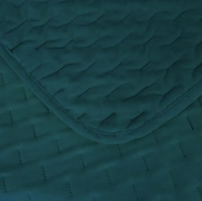 Bársony ágytakaró ASTRALIA, petrol színű Méret: 200 x 220 cm