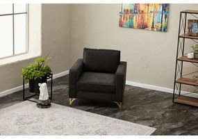 Fotel Berlin - Antracit, Arany