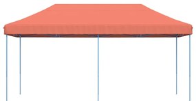 terrakotta összecsukható felugró rendezvénysátor 580x292x315 cm