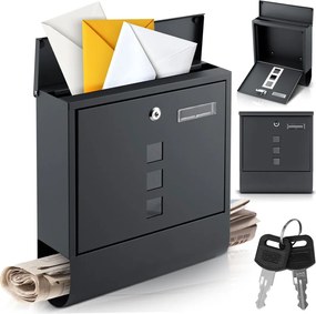 Postaláda 34x30,5x10 cm antracit HM-861 Humberg